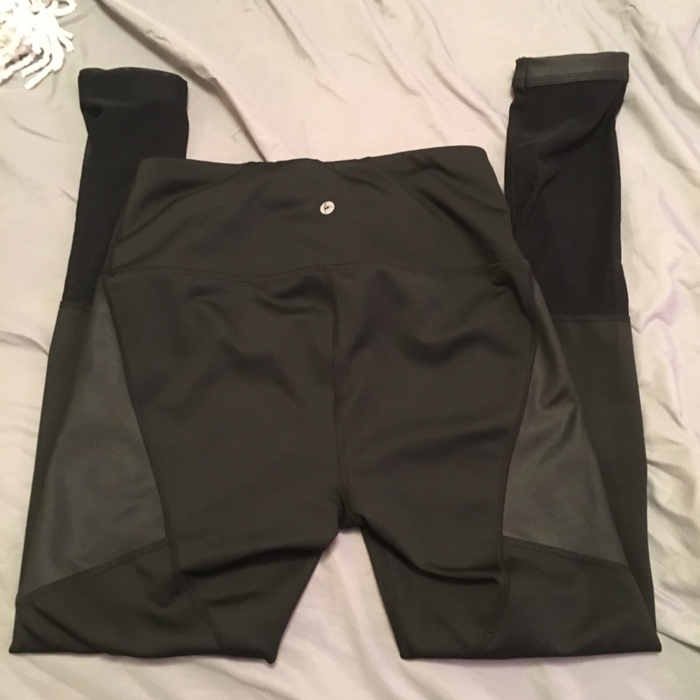 Black Mesh Leggings by 90 degree by Reflex